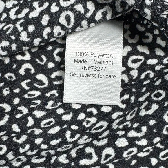 Nine West Camisole Women XXL Black White NWT Animal Print Adjustable Strap Tank - Picture 4 of 8